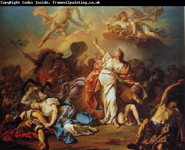 Jacques-Louis David Diana and Apollo Piercing Niobe s Children with their Arrows